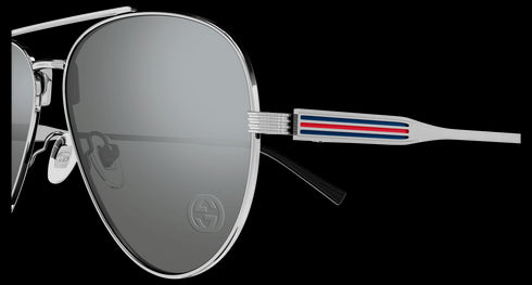 GUCCI 57 Sunglass Man Metal Accessories