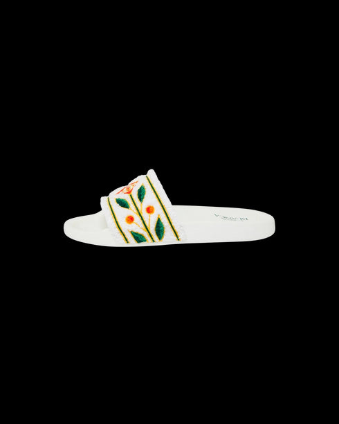 CASABLANCA Embroidered Terry Slides Unisex Slides