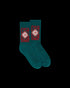 CASABLANCA Gothic Casaway Socks Green Accessories