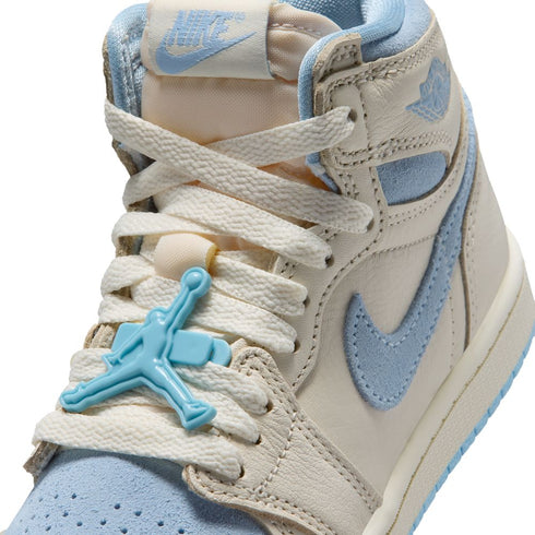 JODRAN 1 Retro High OG "Pale Ivory Psychic Blue" (PS) Little Kids Sneakers