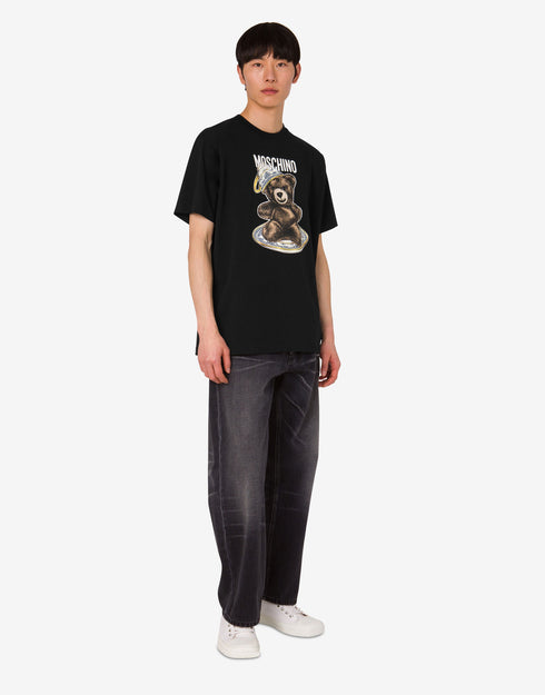 MOSCHINO Organic cotton jersey T-shirt Moschino Teddy Bear Mens Apparel