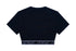 BALMAIN Bookish Logo Band Crop Tee S/S Kids Apparel