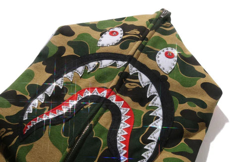 BAPE Abc Camo Crystal Stone Shark Full Zip Mens Apparel