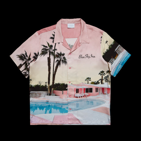 BLUE SKY INN Pink Motel Shirt Mens Apparel