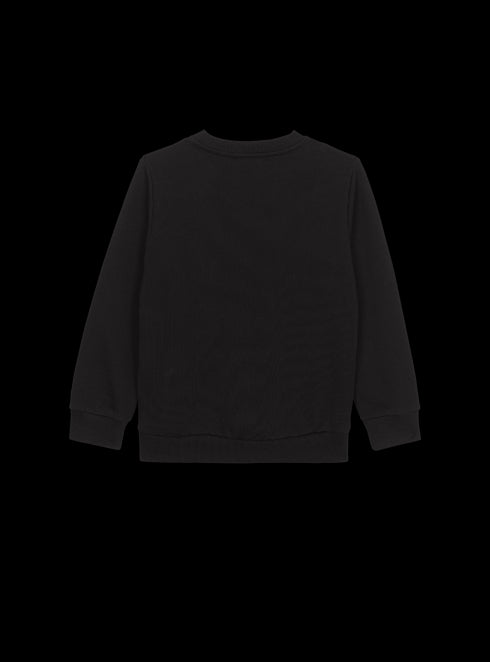 BALMAIN Thick Cotton Jersey Sweatshirt Kids Apparel