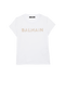 BALMAIN Ss Tee W/ Glitter Logo Kids Apparel