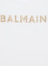 BALMAIN Ss Tee W/ Glitter Logo Kids Apparel