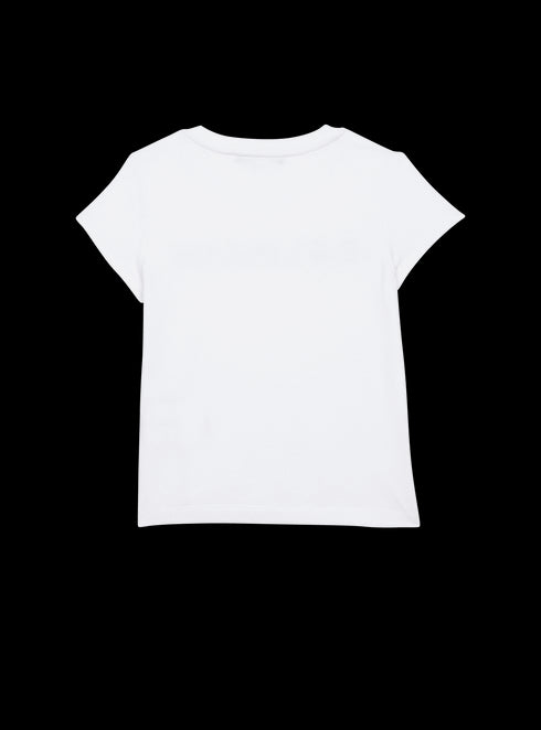 BALMAIN Ss Tee W/ Glitter Logo Kids Apparel