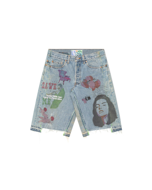 BETTER WITH AGE Harrison Triple Wide Denim Shorts Mens Apparel