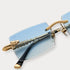 JAMES ORO Blue Tint Authentic II Unisex Sunglasses