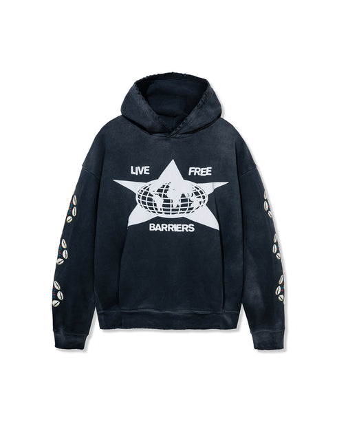 BARRIERS Cowrie Shell Hoodie Mens Apparel