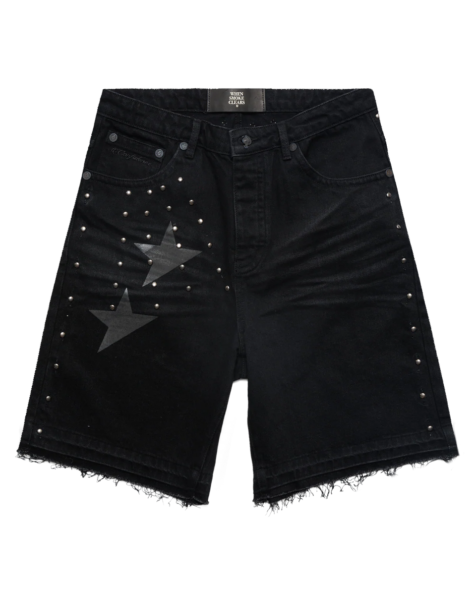 WHENSMOKECLEARS Stargaze Denim Shorts Mens Apparel – ASPHALT