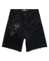 WHENSMOKECLEARS Stargaze Denim Shorts Mens Apparel