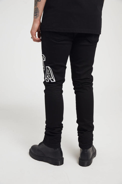 RTA Bryant Black Collegiate Mens Apparel