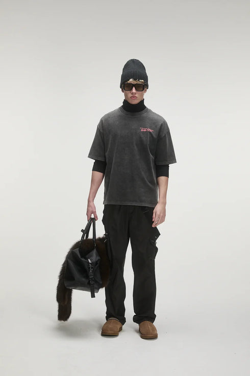 CRIMIAL DAMAGE Nylon Cargo Pants Men's Apparel