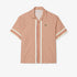 LACOSTE Straight Cut Monogram Shirt Mens Apparel