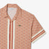 LACOSTE Straight Cut Monogram Shirt Mens Apparel