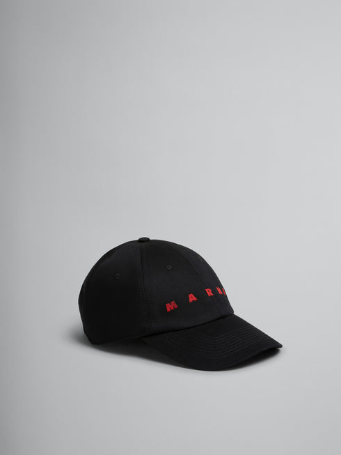 MARNI Organic Gabardine Baseball Cap With Embridered Logo Accessories