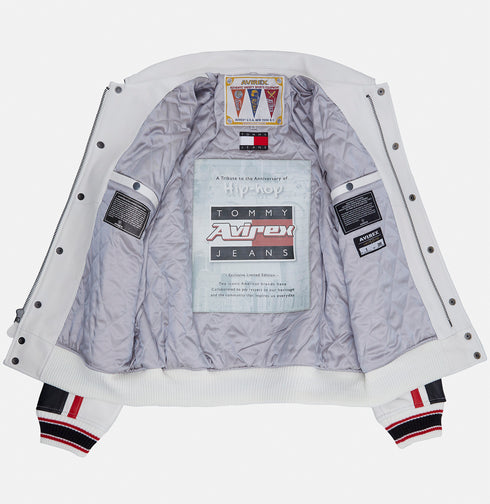 AVIREX X Tommy Leather Jacket Mens Apparel