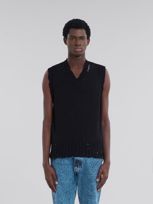 MARNI V Neck Sweater Mens Apprel
