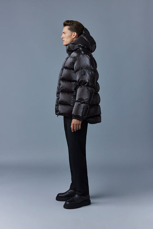 MACKAGE Cyrilo-ml-black Hooded Down Coat Mens Apparel