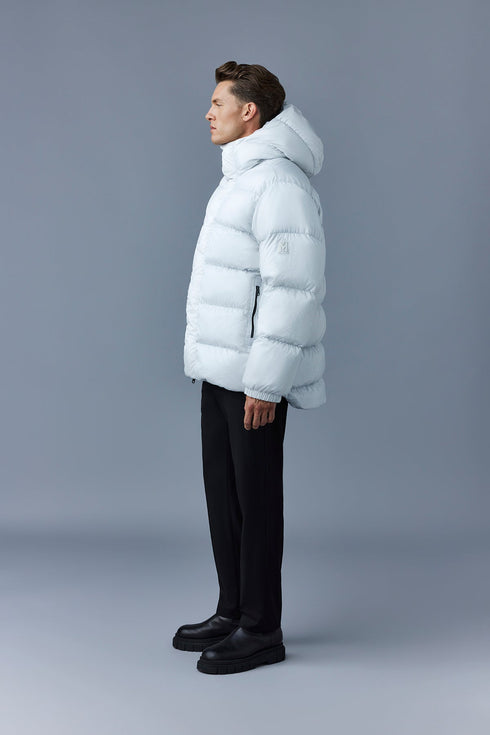 MACKAGE Cyrilo-ml-silver Hooded Down Coat Mens Apparel