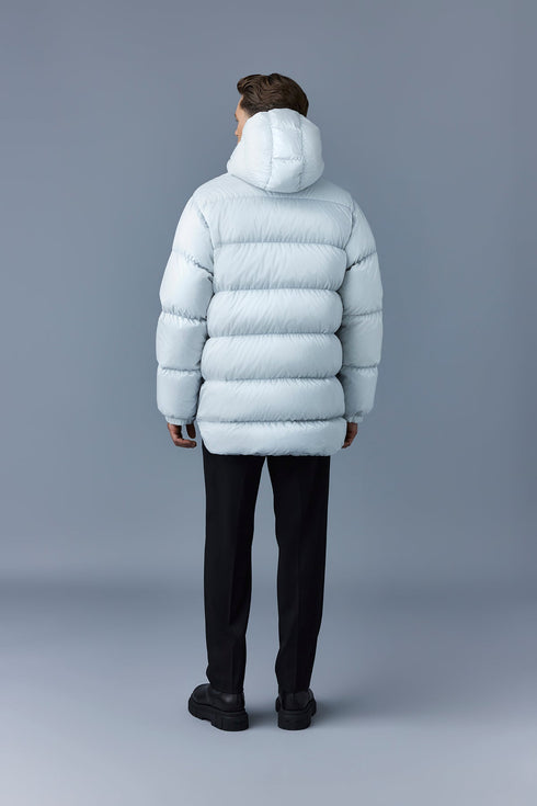 MACKAGE Cyrilo-ml-silver Hooded Down Coat Mens Apparel