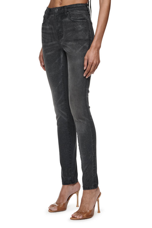 PURPLE BRAND D0000 Skinny Knee Slit Womens Apparel