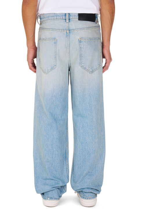 NAHMIAS Light Wash Baggy Jeans Mens Apparel