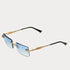 JAMES ORO Blue Tint Authentic II Unisex Sunglasses