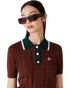 CASABLANCA Rectangular Comb Acetate Sunglasses Accessories