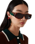 CASABLANCA Rectangular Comb Acetate Sunglasses Accessories