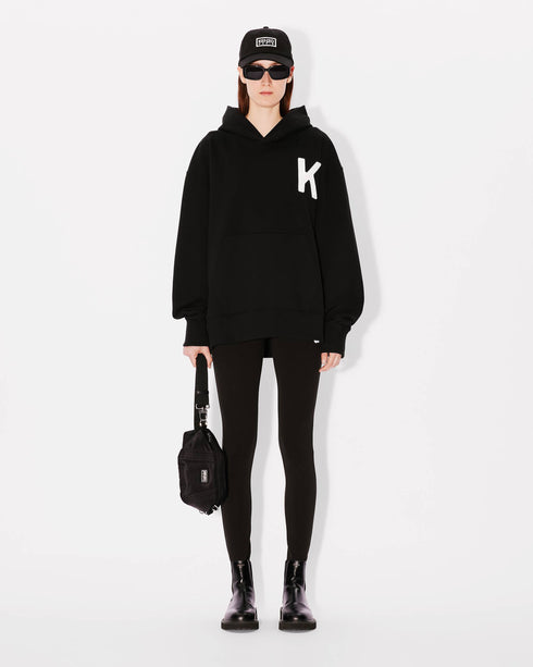 KENZO 'Lucky Tiger' genderless oversized embroidered hoodie Mens Apparel