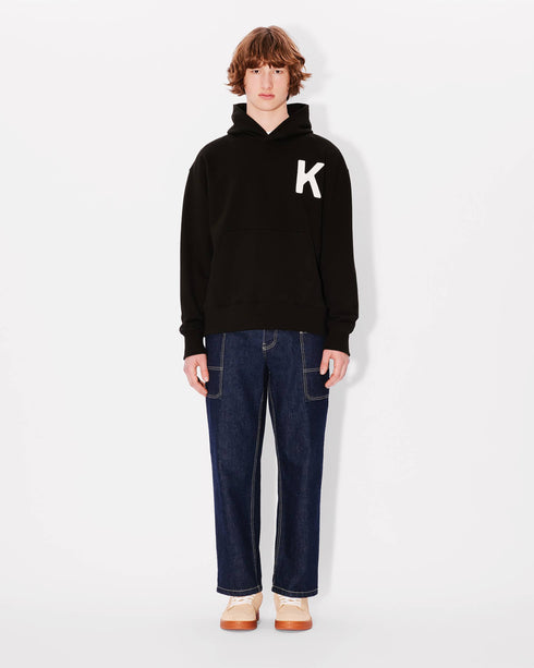 KENZO 'Lucky Tiger' genderless oversized embroidered hoodie Mens Apparel