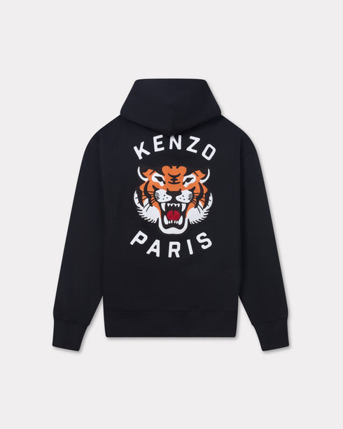 KENZO 'Lucky Tiger' genderless oversized embroidered hoodie Mens Apparel