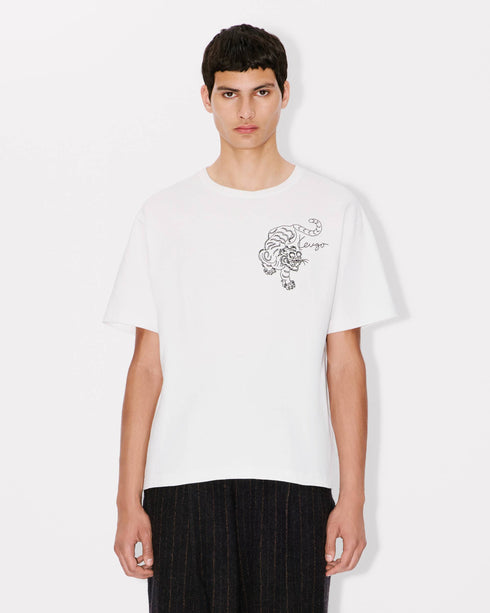 KENZO 'KENZO Star Tiger' embroidered oversized T-shirt Mens Apparel
