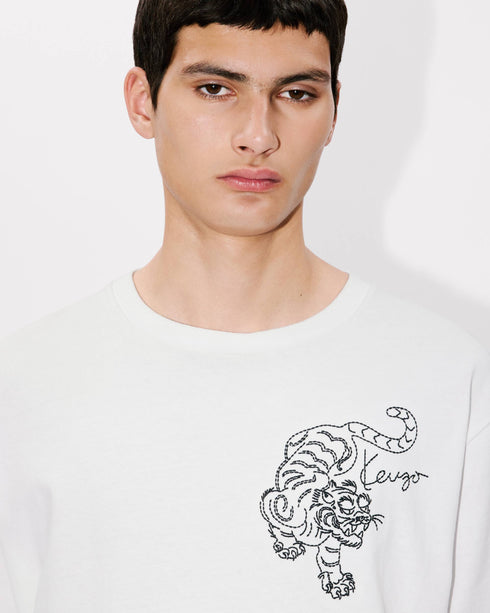 KENZO 'KENZO Star Tiger' embroidered oversized T-shirt Mens Apparel