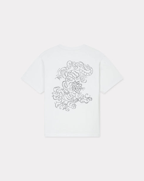 KENZO 'KENZO Star Tiger' embroidered oversized T-shirt Mens Apparel
