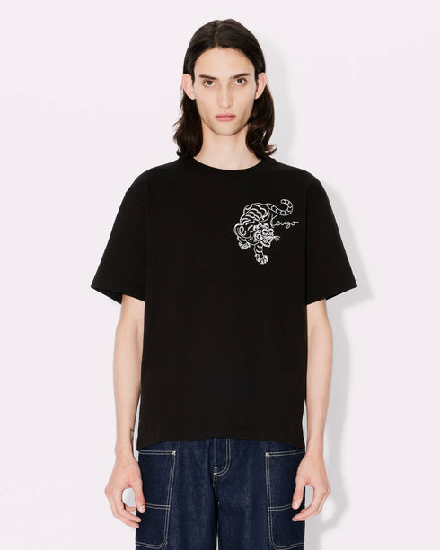 KENZO 'KENZO Star Tiger' embroidered oversized T-shirt Mens Apparel