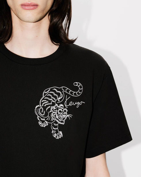 KENZO 'KENZO Star Tiger' embroidered oversized T-shirt Mens Apparel