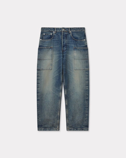 KENZO Cargo monkey fit jeans in japanese denim Mens Apparel