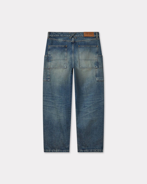 KENZO Cargo monkey fit jeans in japanese denim Mens Apparel
