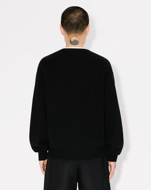 KENZO 'KENZO Happy Tiger' embroidered jumper in wool and cotton Mens Apparel