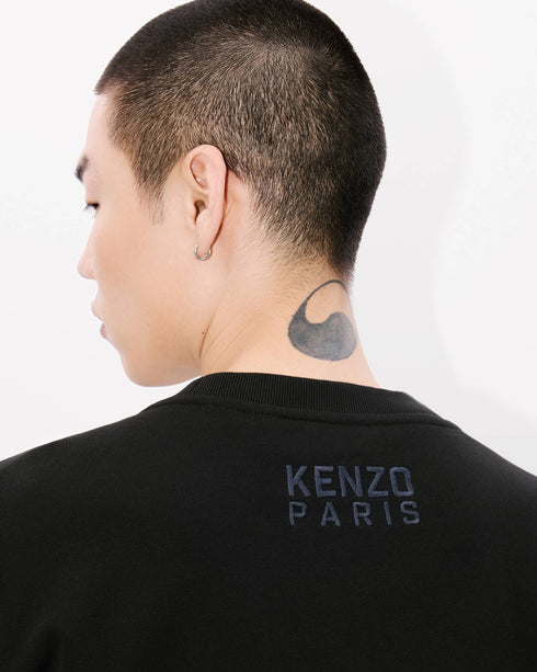 KENZO 'KENZO Happy Tiger' embroidered sweatshirt in cotton Mens Apparel