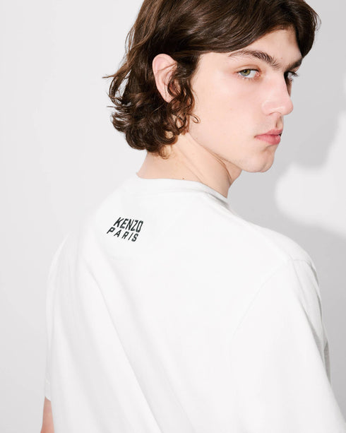 KENZO 'KENZO Happy Tiger' embroidered T-shirt in cotton Mens Apparel