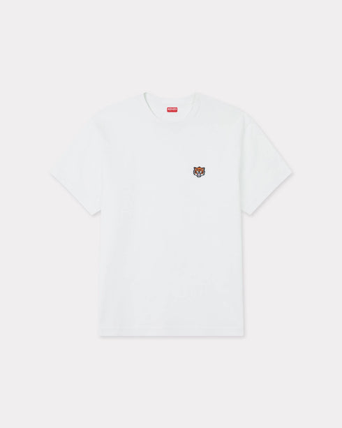 KENZO 'KENZO Happy Tiger' embroidered T-shirt in cotton Mens Apparel