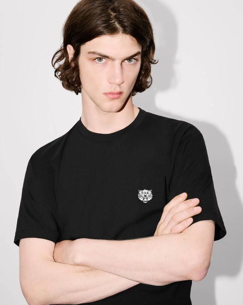 KENZO 'KENZO Happy Tiger' embroidered T-shirt in cotton Mens Apparel