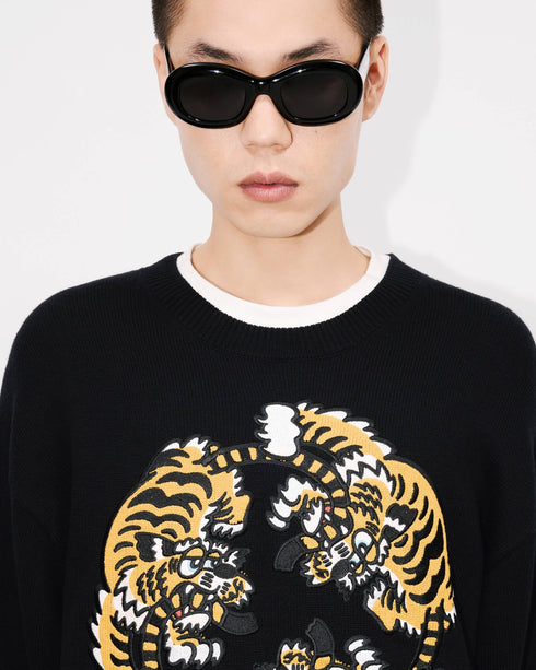 KENZO 'KENZO VERDY MARKET' genderless embroidered jumper in wool and cotton Unisex Apparel