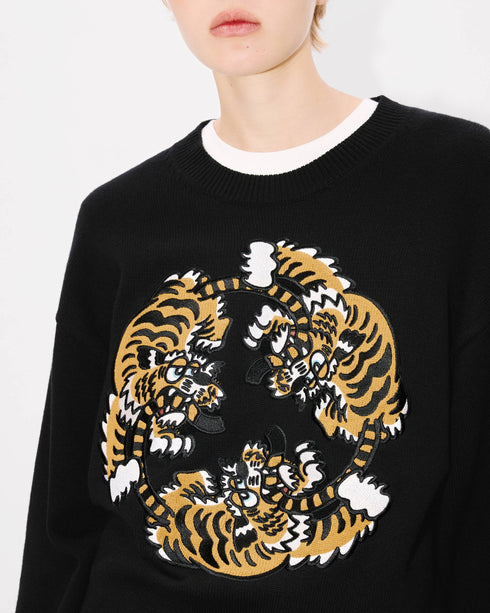 KENZO 'KENZO VERDY MARKET' genderless embroidered jumper in wool and cotton Unisex Apparel