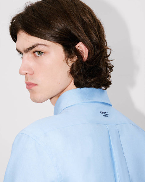 KENZO 'Boke Flower' embroidered casual shirt in cotton oxford Mens Apparel